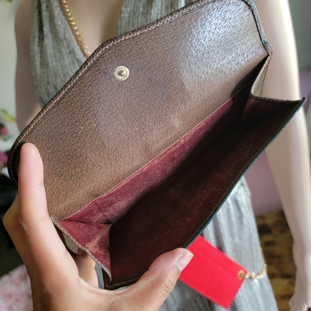 SALE🎉 Limited Collection Authentic Web Stripe Gucci Long Wallet - Picture 14 of 16